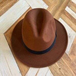 Brown Felt H&M Hat